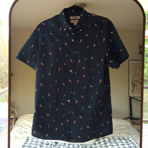 Goodthreads Men's 🦜  Parrot Button Up Size M - Picture 2 of 4